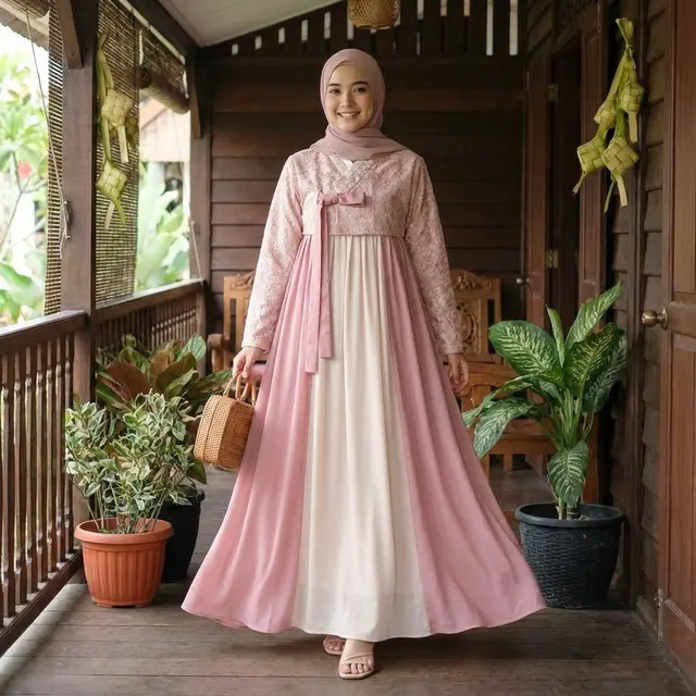 Hanbok Gamis Terusan (One-Piece) (Gemini AI)