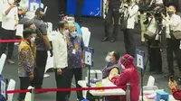 Harapan Presiden Jokowi Usai Tinjau Vaksinasi Covid-19 Pedagang Pasar Beringharjo Yogyakarta