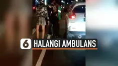 MOBIL HALANGI AMBULANS YANG MELINTAS, PICU KEMARAHAN PUBLIK