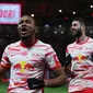 Christopher Nkunku menjadi gelandang paling berbahaya di Eropa saat ini. Pemain asal Prancis tersebut tercatat telah membuat 36 kontribusi gol dalam 34 laganya bersama RB Leipzig, dengan rincian 23 gol dan 13 assist. (AFP/Ronny Hartmann)