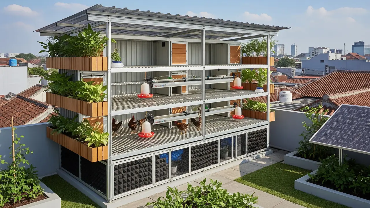Tips Membuat Kandang Ayam di Rooftop Agar Tidak Bau dan Tetap Higienis
