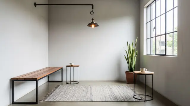 Desain Ruang Tamu Kecil Minimalis Tanpa Sofa di Rumah Sederhana/Gemini AI