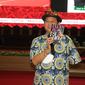 Go A Gong  Duta Baca Indonesia  Sedang Mmeberikan Materi di Acara Safari Literasi Nasional Yang Digelar di Auditorium Universitas Jember. (istimewa)