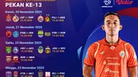 Jadwal Siaran Langsung BRI Super League 2025/26 Pekan ke-13, Tayang Eksklusif di Vidio