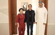 Tiba di Abu Dhabi Megawati Disambuat Menlu UEA