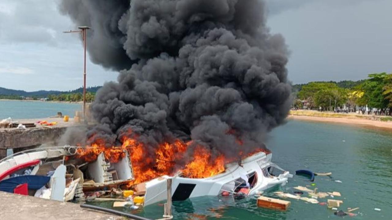 Penjelasan Basarnas Terkait Evakuasi Speedboat Cagub Maluku Utara Meledak dan Terbakar