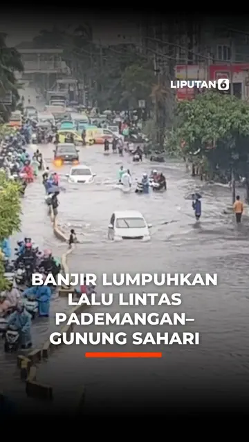 Banjir Lumpuhkan Lalu Lintas Pademangan - Gunung Sahari