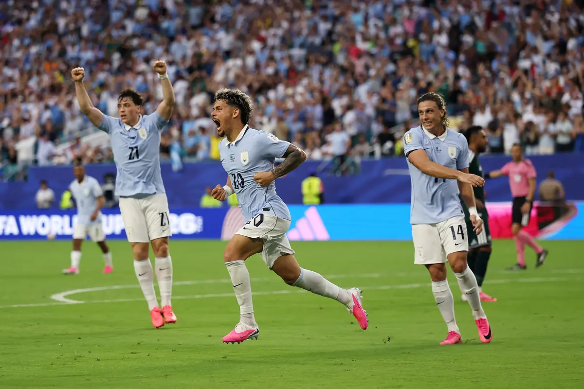 Uruguay akhirnya bisa menjebol gawang Arab Saudi di Piala Dunia 2026