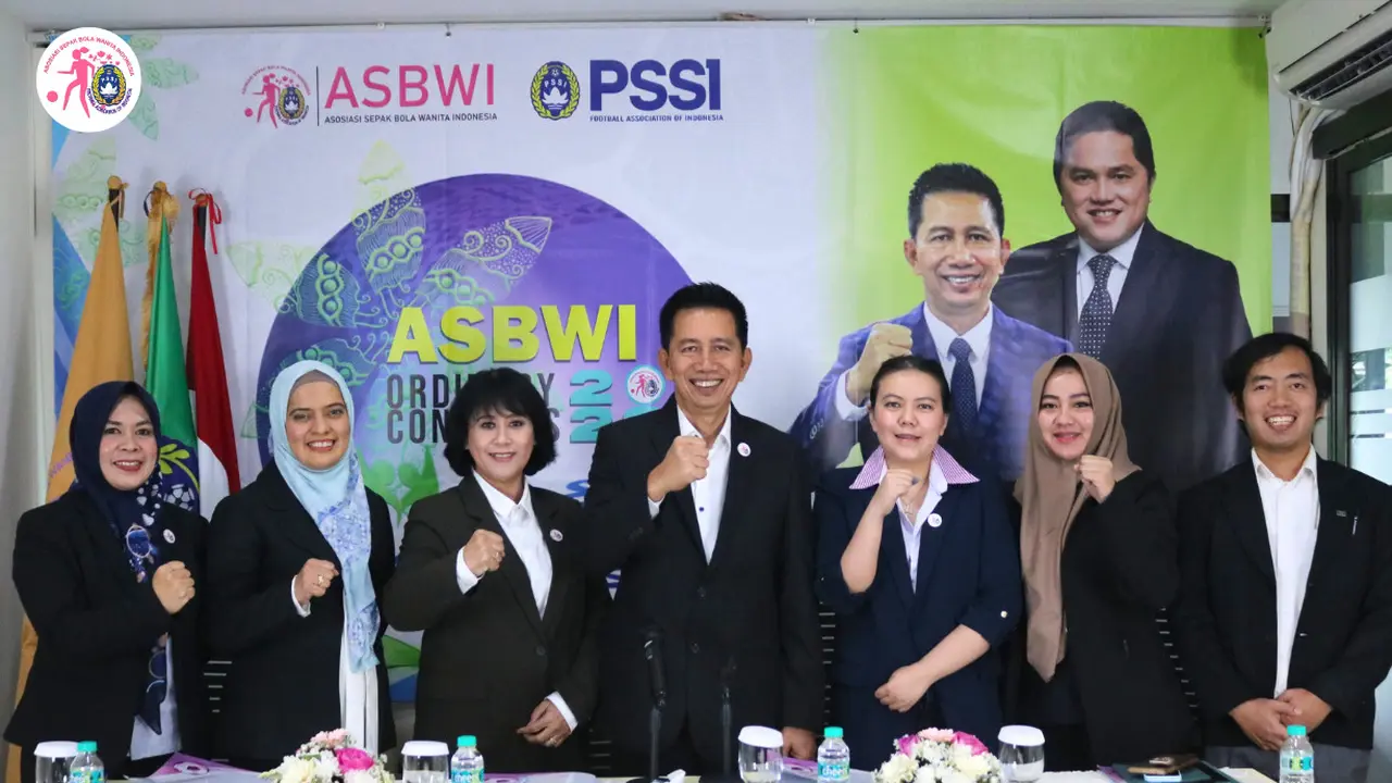 Kongres biasa Asosiasi Sepak Bola Wanita Indonesia (ASBWI) 2023.