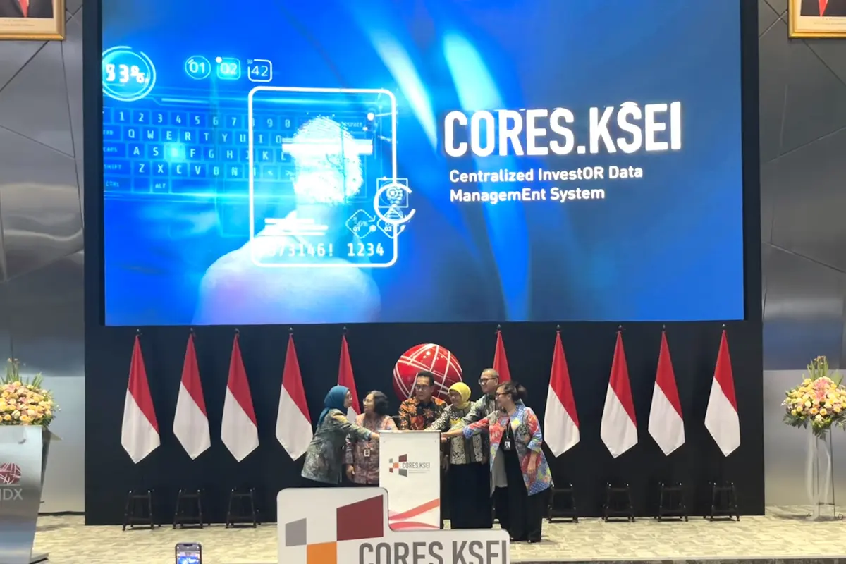 PT Kustodian Sentral Efek Indonesia (KSEI) meluncurkan Centralized Investor Data Management System (CORES.KSEI). (Pipit/Liputan6.com)