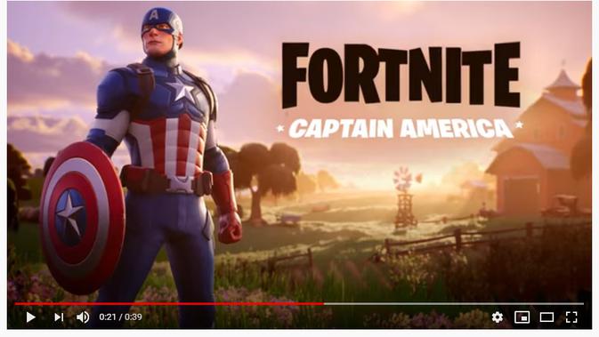 Captain America Kini Hadir di Fortnite. Kredit: Epic Games/ Fortnite