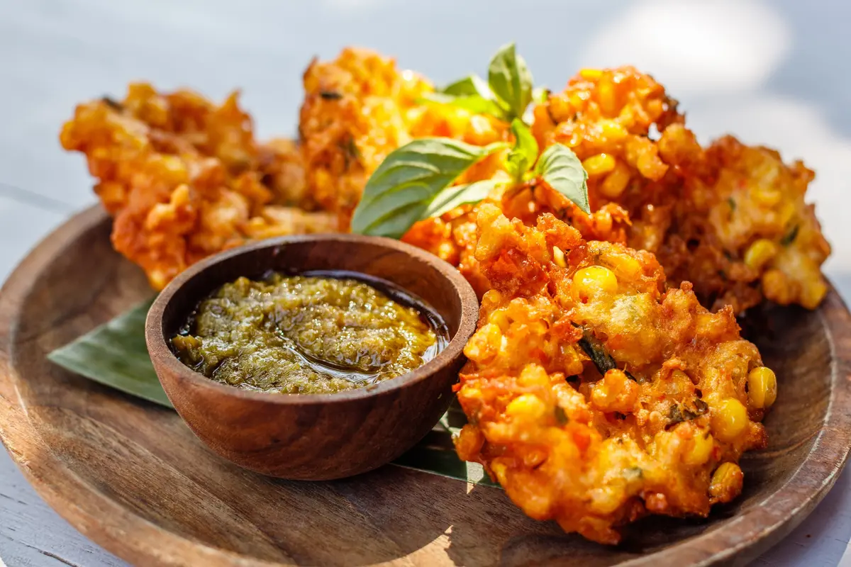 bakwan jagung bayam