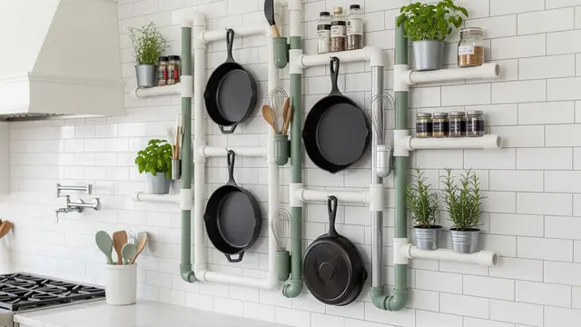 Inspirasi Rak Dapur Hemat Tempat Pakai Paralon Bekas/Gemini AI