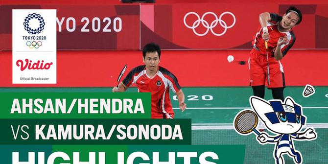 VIDEO: Aksi Tenang Berbahaya Mohammad Ahsan / Hendra Setiawan Saat Taklukkan Ganda Jepang di Olimpiade Tokyo 2020