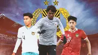 Timnas Indonesia - Muhammad Ferarri, Kakang Rudianto, Ananda Raehan nuansa kepolisian (Bola.com/Adreanus Titus)