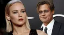Sebelumnya sempat dilaporkan bahwa Jennifer Lawrence sempat menghaiskan malam bersama dengan Brad Pitt. (NTV)