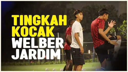 VIDEO: Aksi Jahil Welber Jardim, Ambil Alih Peran Pelatih di Latihan Timnas Indonesia U-20