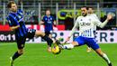 Laga Inter Milan melawan Como berlangsung sengit. (Piero CRUCIATTI/AFP)