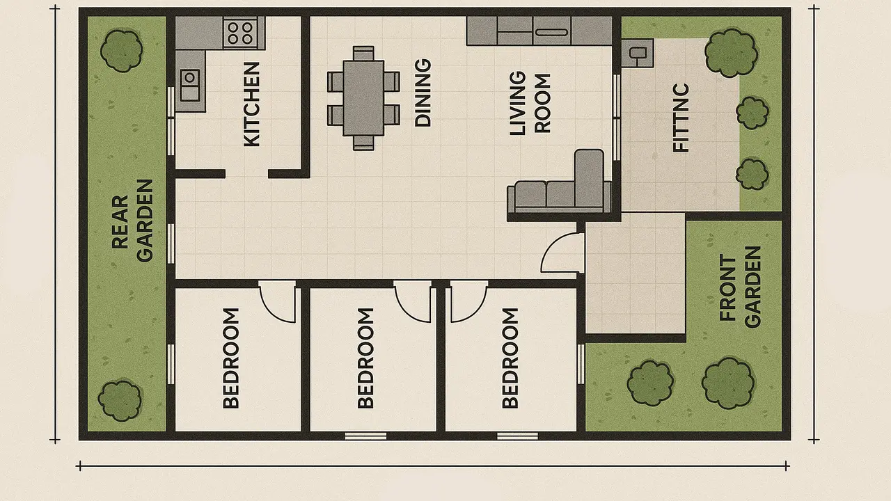 Desain Rumah Minimalis 3 Kamar Ukuran 7x9