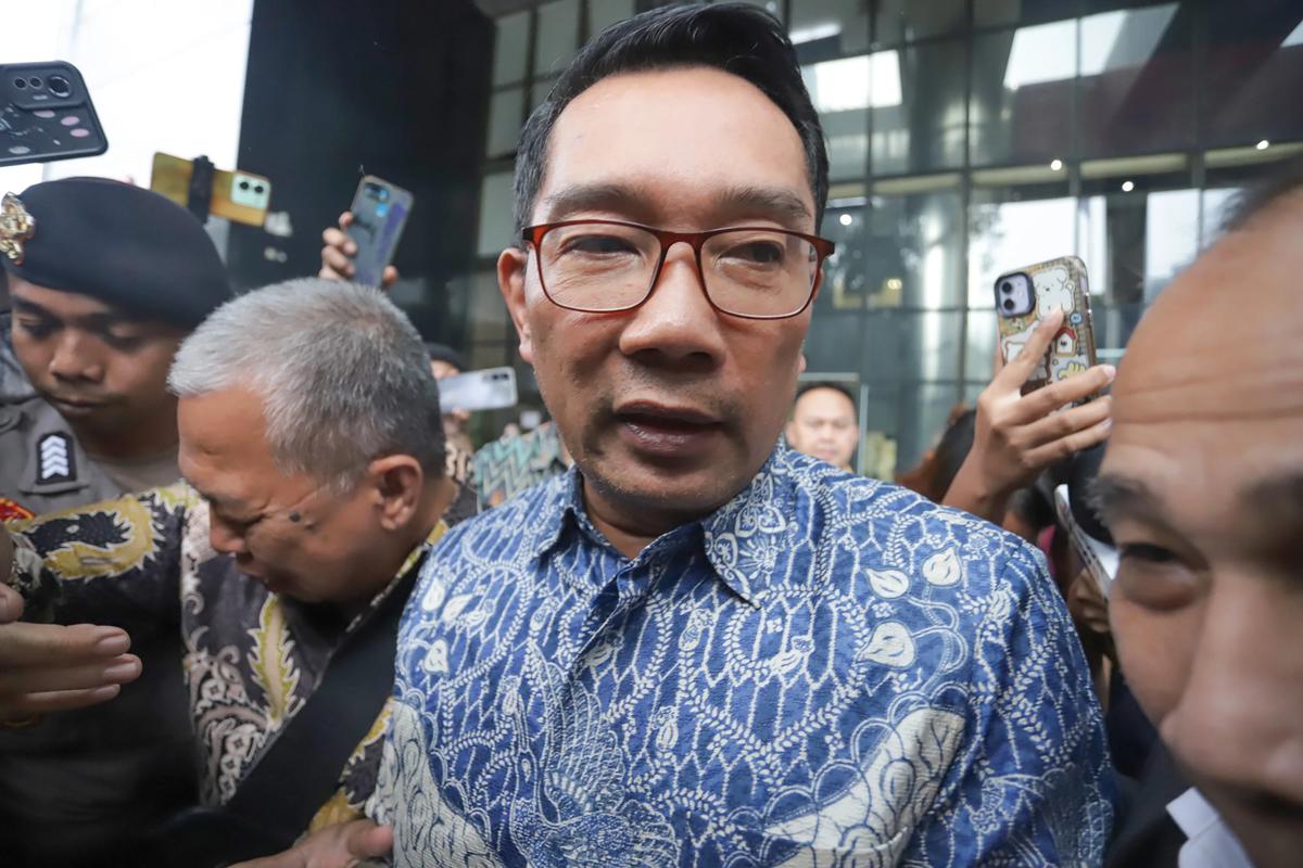 FOTO: Ridwan Kamil Penuhi Pemeriksaan KPK Terkait Kasus Korupsi Pengadaan Iklan Bank BJB