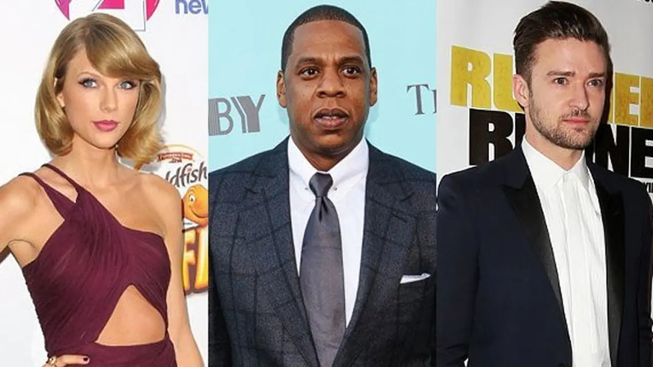 Taylor Swift, Jay Z, dan Justin Timberlake