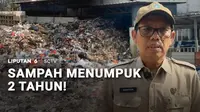 Sampah di TPS Rusun Waduk Pluit, Jakarta Utara, menumpuk selama 2 tahun. Koq bisa, katanya armada pengangkut kurang, sehingga sampah tidak semuanya terangkut.