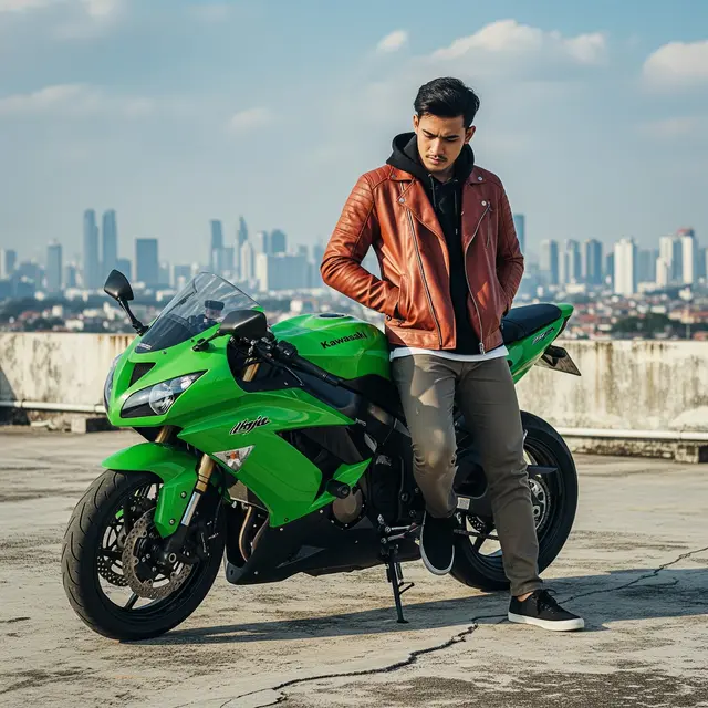 5 Prompt Bikin Foto Pria dan Motor Super Keren di Gemini AI, Unik dan Mudah