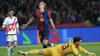 Hasil LaLiga: Kalahkan Rayo Vallecano, Barcelona Gusur Real Madrid dari Puncak Klasemen