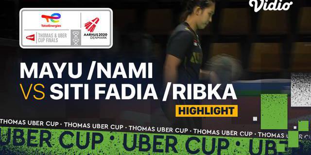 VIDEO: Highlights Piala Uber 2020, Indonesia Tertinggal 0-2 usai Siti/Ribka Kalah dari Wakil Jepang