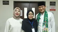Pulang dari Solo, Sandiaga Jenguk Mantan Gubernur Soerjadi