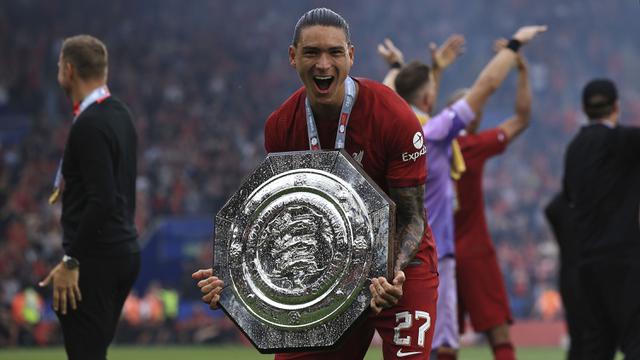 Foto: Trofi Perdana Darwin Nunez Jadi Dahaga 16 Tahun Penantian Juara Community Shield bagi Liverpool