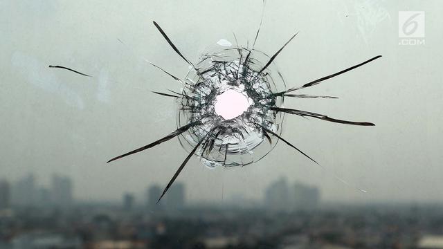 Kaca anti peluru di gedung DPR