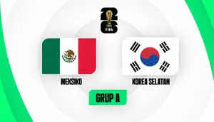 Meksiko vs Korea Selatan di Piala Dunia 2026. (KLY)