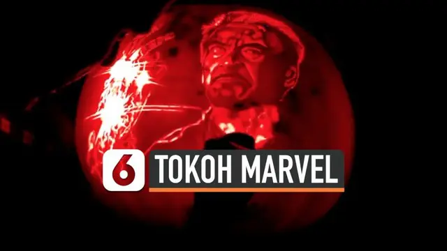 VIDEO: Keren, Ukiran Wajah Tokoh Marvel di Labu Halloween