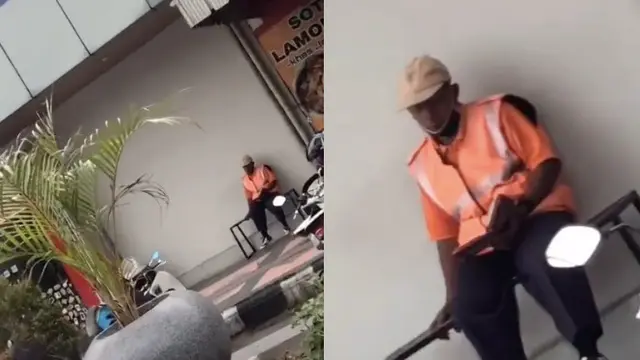Viral Tukang Parkir Bertugas Sembari Membaca Al-Quran, Bikin Salut Warganet