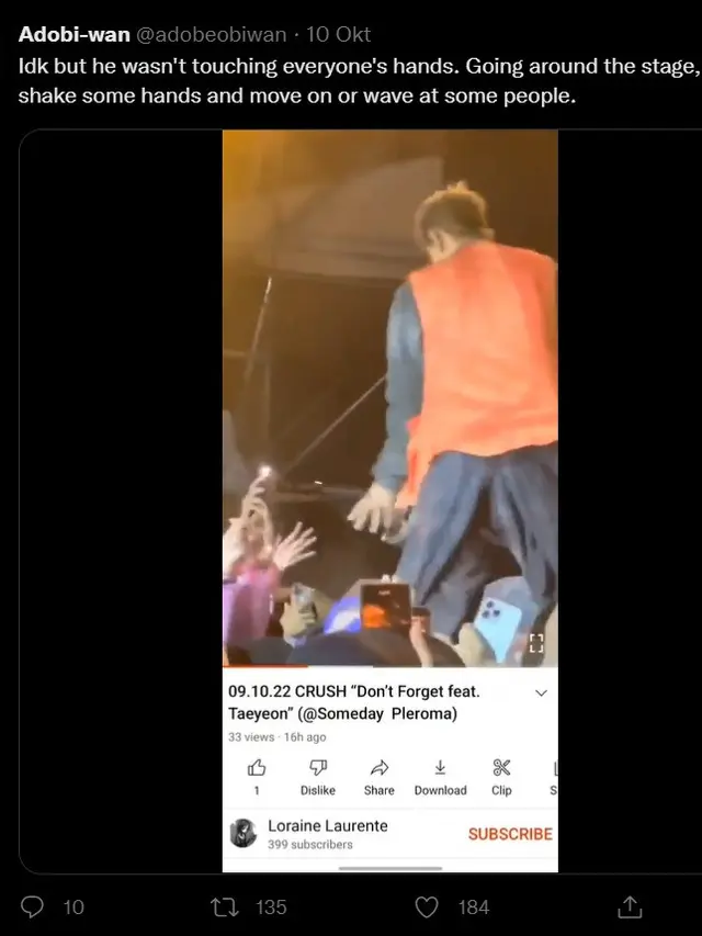 Bukti Rekaman Penggemar yang Bantah Tuduhan Rasisme yang dilakukan oleh Crush