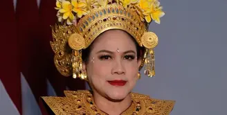 Ibu Iriana mendampingi Presiden Jokowi sepanjang acara peringatan HUT ke-78 RI di Istana Negara, hari ini, Kamis (17/8/2023). [Foto: Instagram/bennusorumba]