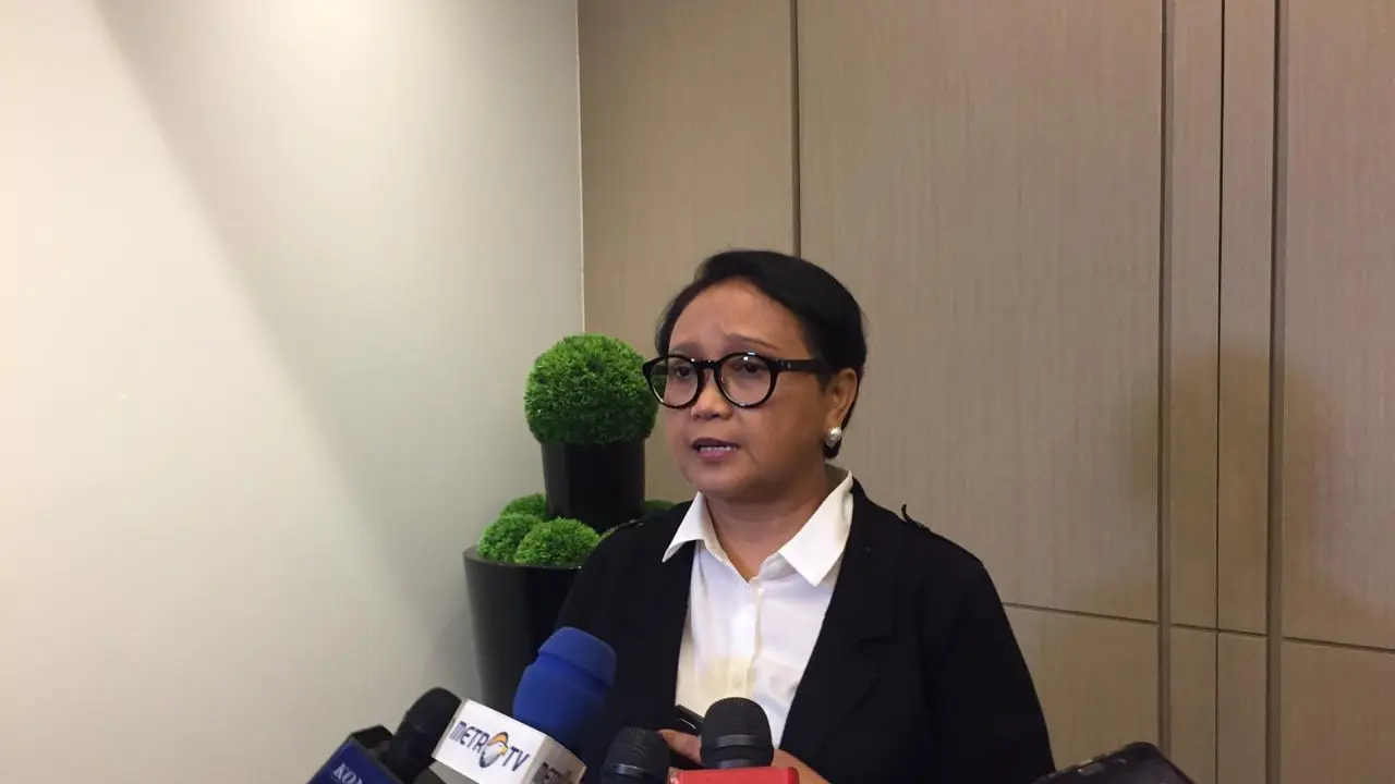 Menlu Retno juga menyapaikan keresahannya soal ketidakstabilan dunia saat ini. Dimana rivalitas antara negara besar terjadi. Bukan hanya rivalitas pada politik saja, tetapi juga pada sektor ekonomi (liputan6.com/Teddy Tri Setio Berty)