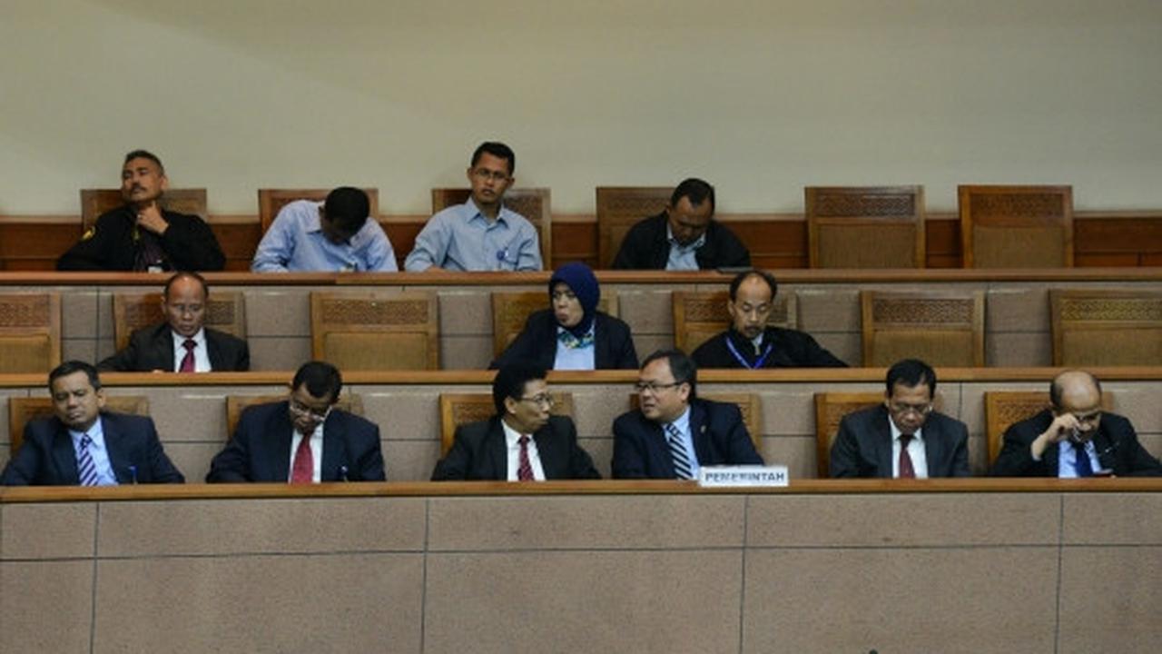 Suasana rapat paripurna bahas dana aspirasi DPR
