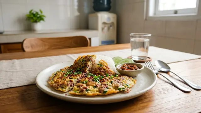 Resep Telur Dadar Kornet Praktis yang Gurih Mengembang