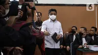 Ferdy Sambo sebelum dimulainya sidang lanjutan kasus pembunuhan berencana terhadap Brigadir Nopriansyah Yosua Hutabarat di Pengadilan Negeri Jakarta Selatan, Jakarta, Selasa (17/1/2023). Agenda sidang kali ini pembacaan tuntutan oleh Jaksa Penuntut Umum. (Liputan6.com/Johan Tallo)