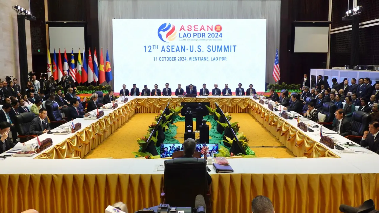 KTT ASEAN-AS, salah satu rangkaian pertemuan dalam KTT ASEAN 2024 di Vientiane, Laos. (Dok. Kemlu RI)