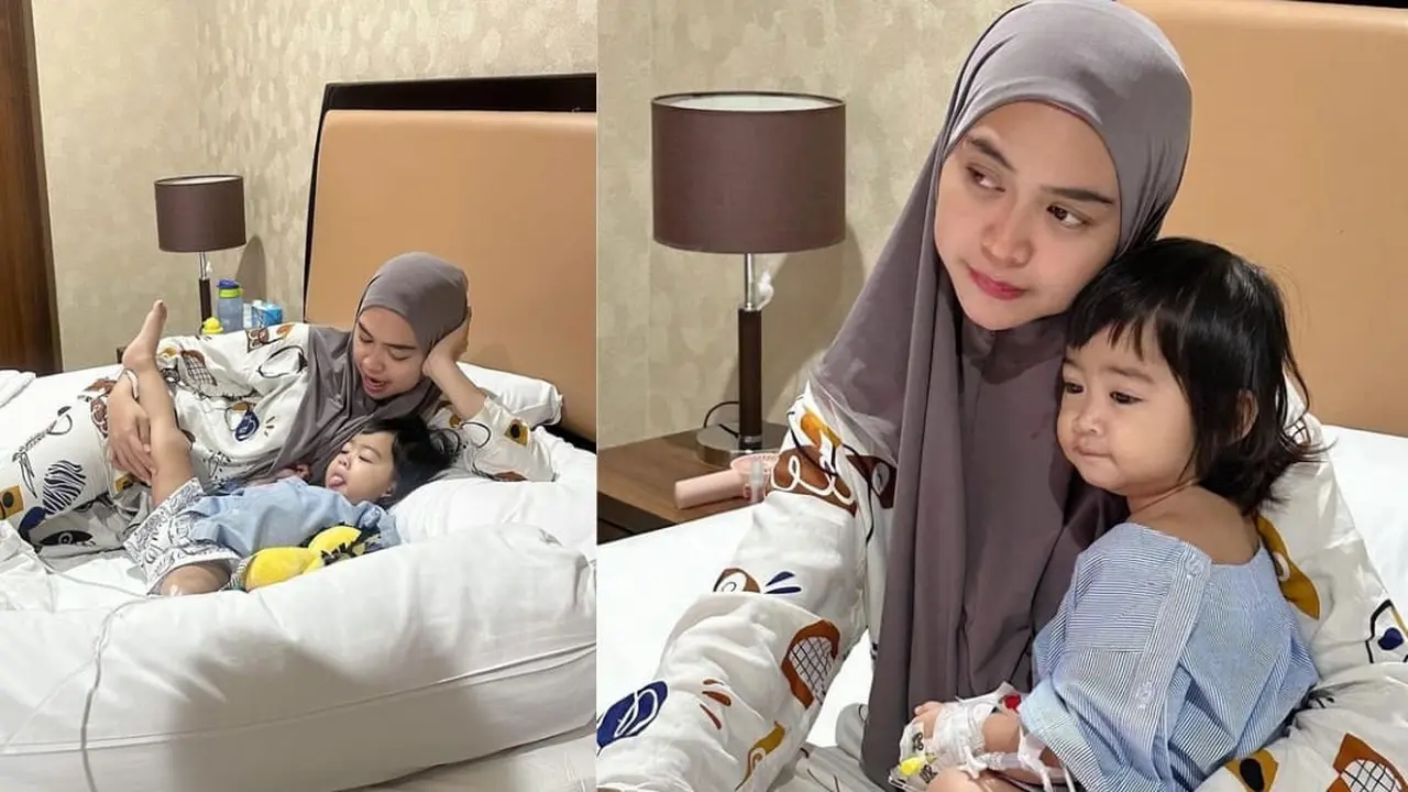 Potret Moana anak Ria Ricis yang kini tengah sakit (Sumber: Instagram/@riaricis1795)