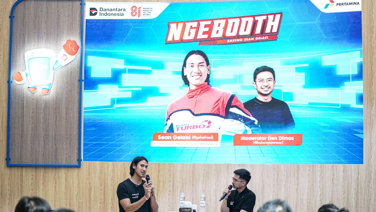 Pembalap Sean Gelael Hadir di Booth MyPertamina GIAAS 2026, Cerita saal Balap Hingga Pertamax Turbo