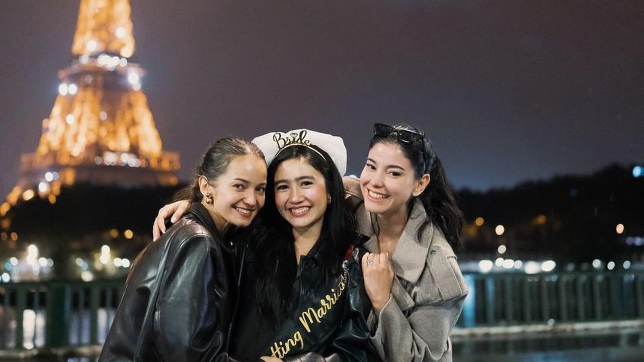 10 Potret Febby Rastanty Diberi Kejutan Enzy Storia dan Medina Dina, Rayakan Bridal Shower Simpel di Paris