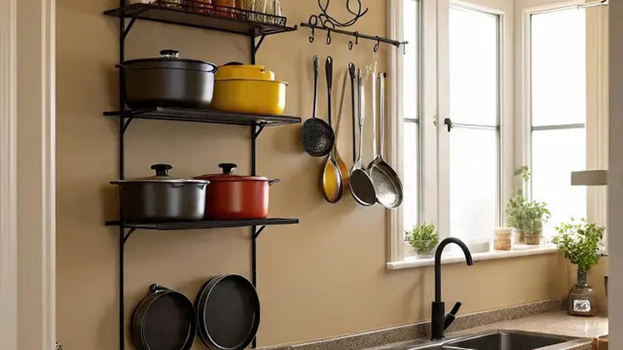 9 Inspirasi Dapur Rumah Lahan Sempit Pakai Rak Besi Multifungsi, Solusi Cerdas Hemat Ruang