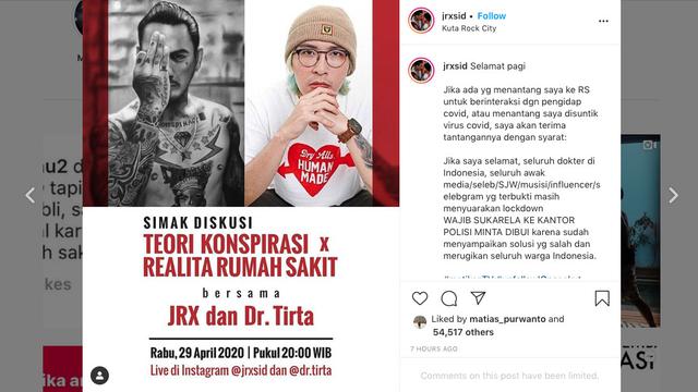 Jerinx Sid Siap Disuntik Virus Corona Covid 19 Showbiz Liputan6 Com