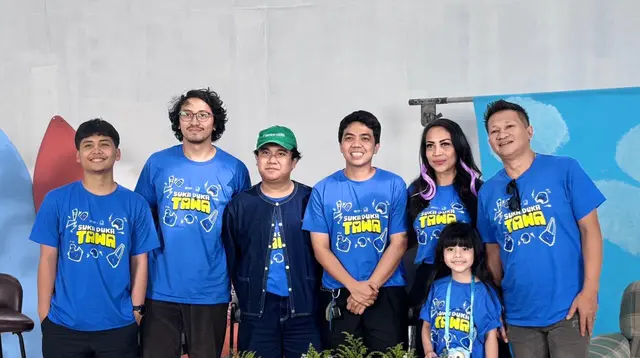 Acara Content Day film Suka Duka Tawa di Kyabin Studio, Selasa (21/20/2025). (Aisyah Ichsani Maulida/Liputan6.com)