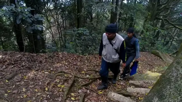 Pndaki di Gunung Negara Padang. (Dok: YouTube https://youtu.be/n5_lscnD_Sw?si=YeZSNQCVeIN2GQMQ)
