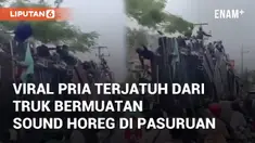 Seorang pria terjatuh dari truk bermuatan sound horeg di acara kampanye Pilbup Pasuruan. Insiden terjadi pada Sabtu (23/11/2024) di Kabupaten Pasuruan, Jawa Timur